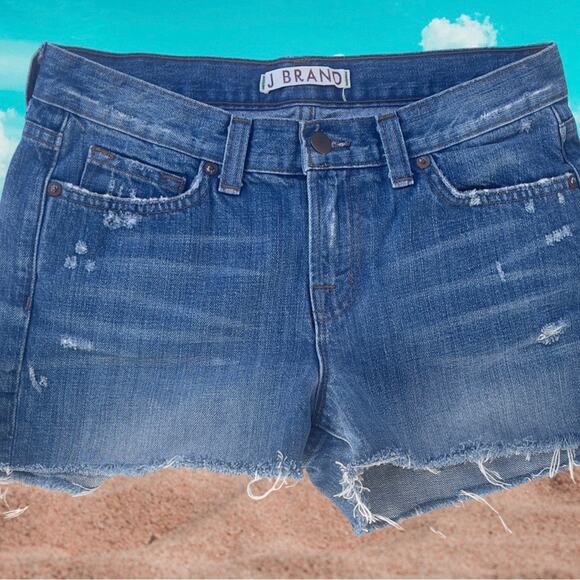 J Brand Libra Jean Shorts - Cut-Off Distressed Denim - Size 26 - REVOLVE - Boho - Picture 7 of 16